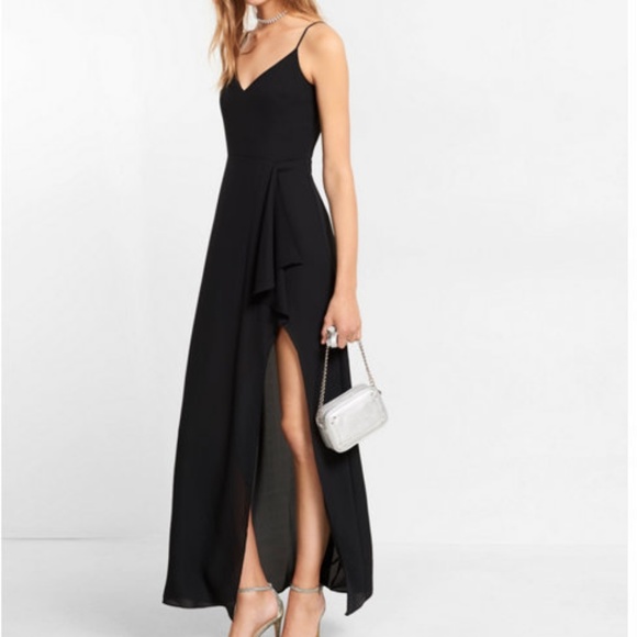 hailee high slit maxi dress